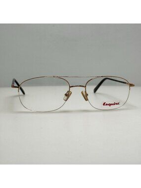 Esquire 605 Gold Eyeglasses Eye Glasses Frames 56-18-145